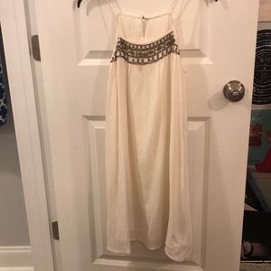 White and gold dress